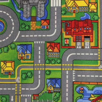 Otroška preproga PLAYTOWN 120x170 cm pisana/mesto