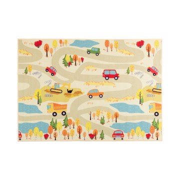 Otroška preproga STELLA STREETS 100x150 cm bež/mesto