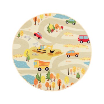 Otroška preproga STELLA STREETS 120 cm bež/mesto