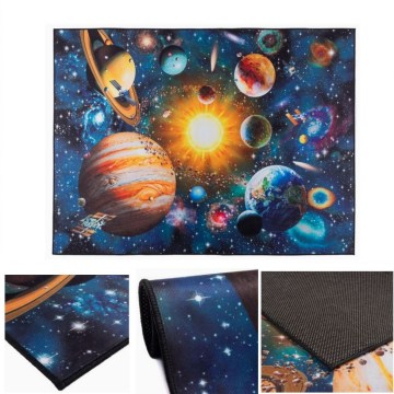 Otroška protizdrsna preproga PRINT 3D 120x160 cm planeti/večbarvna