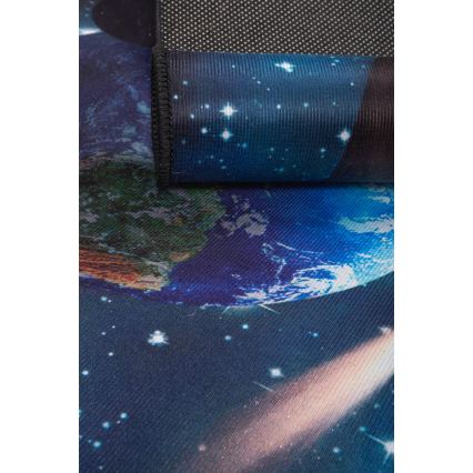 Otroška protizdrsna preproga PRINT 3D 120x160 cm planeti/večbarvna