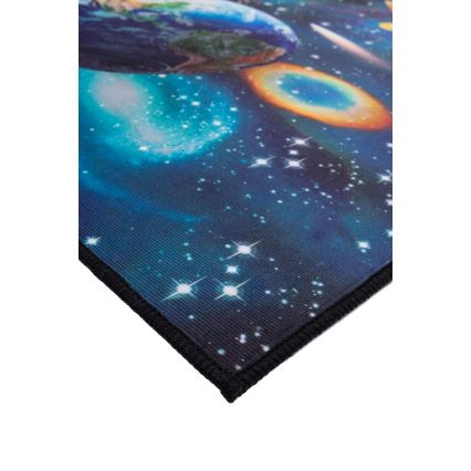 Otroška protizdrsna preproga PRINT 3D 120x160 cm planeti/večbarvna