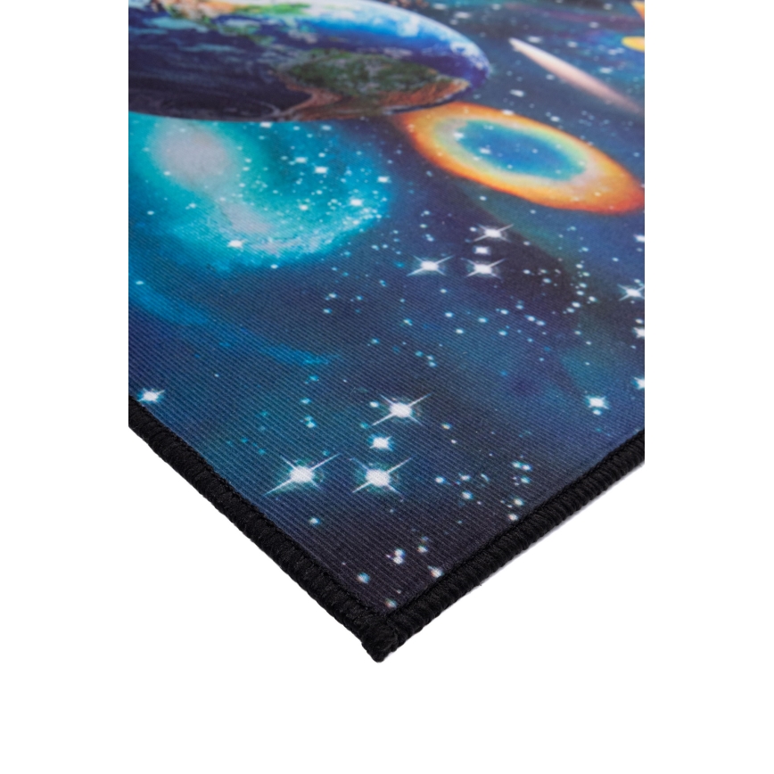 Otroška protizdrsna preproga PRINT 3D 120x160 cm planeti/večbarvna