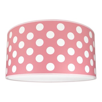 Otroška stropna svetilka DOTS PINK 2xE27/60W/230V roza