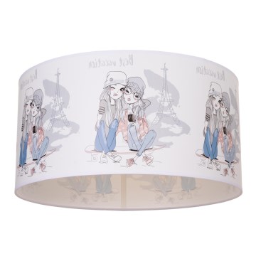 Otroška stropna svetilka GIRLS VIBES 1xE27/60W/230V, premer 40 cm Paris