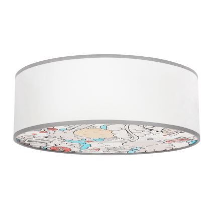Otroška stropna svetilka KIDDY 2xE27/40W/230V bela/bež