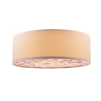 Otroška stropna svetilka KIDDY 2xE27/40W/230V bež/roza
