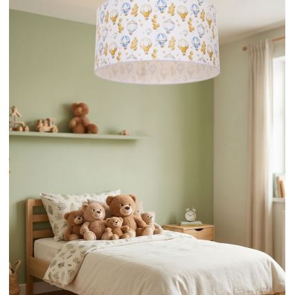 Otroška stropna svetilka KIDS ROOM 1xE27/60W/230V, premer 40 cm, z motivom balončkov