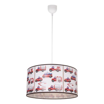 Otroška stropna svetilka KIDS ROOM 1xE27/60W/230V, Ø 40 cm, gasilci