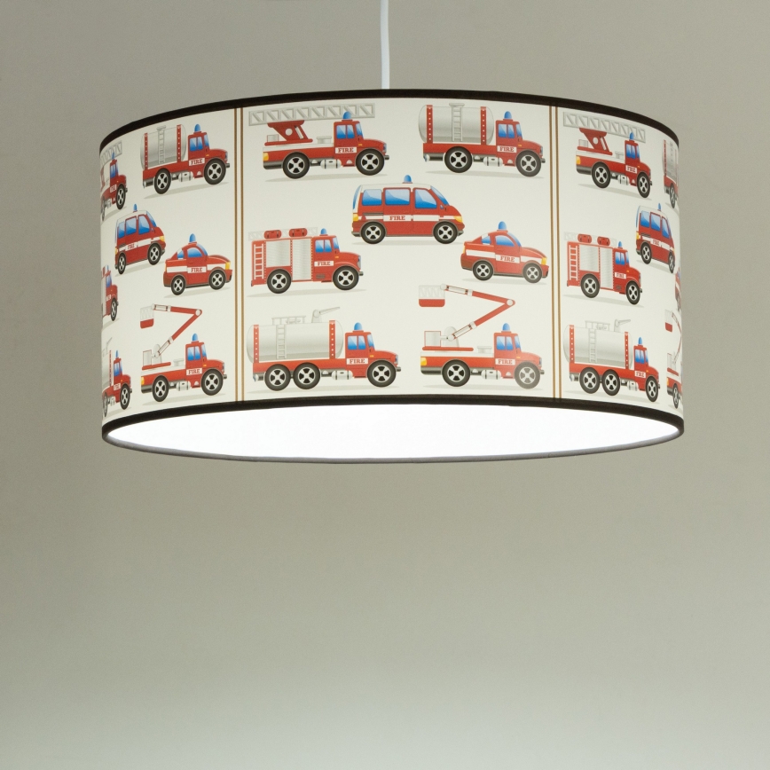 Otroška stropna svetilka KIDS ROOM 1xE27/60W/230V, Ø 40 cm, gasilci