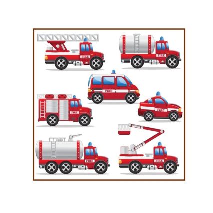 Otroška stropna svetilka KIDS ROOM 1xE27/60W/230V, Ø 40 cm, gasilci