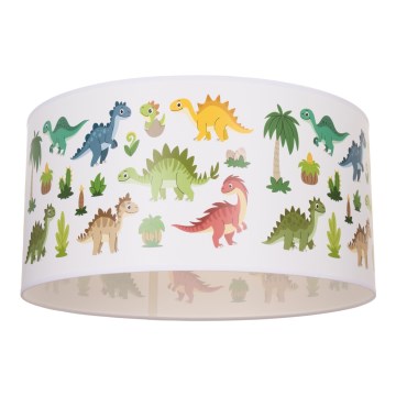 Otroška stropna svetilka KIDS ROOM 1xE27/60W/230V Ø 40 cm z motivom dinozavra