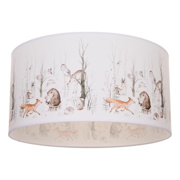 Otroška stropna svetilka KIDS ROOM 1xE27/60W/230V, Ø 40 cm, z živalskim motivom