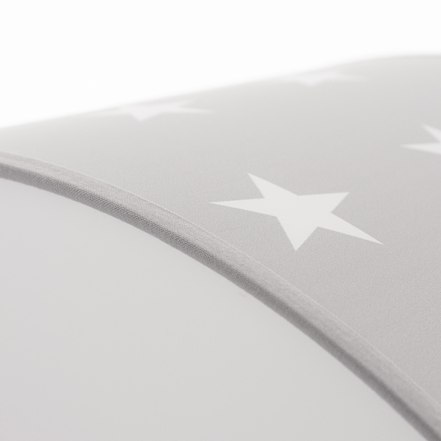 Otroška stropna svetilka STARS GREY 2xE27/60W/230V siva