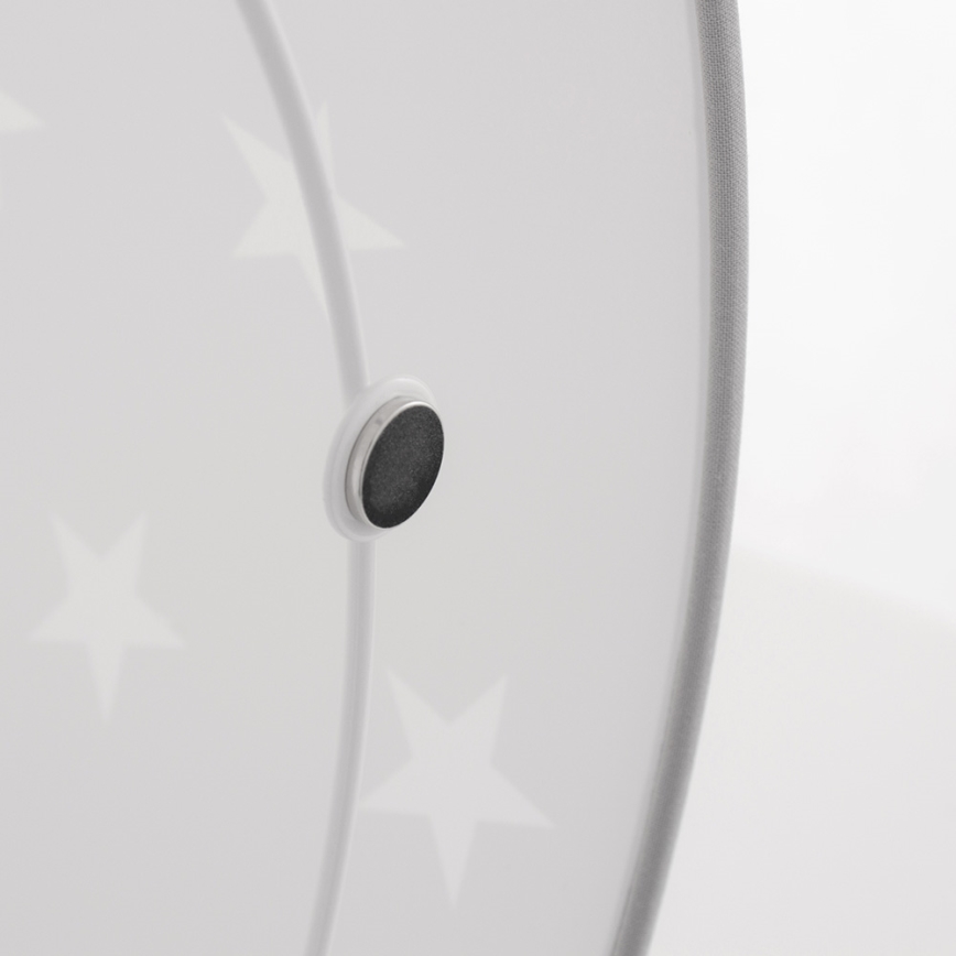 Otroška stropna svetilka STARS GREY 2xE27/60W/230V siva
