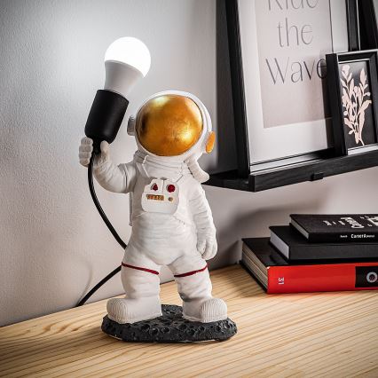 Otroška svetilka ASTRONAUT 1xE27/40W/230V bakrena/bela