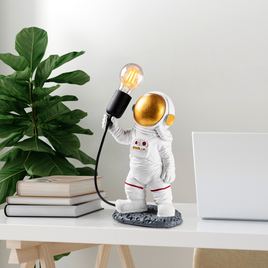 Otroška svetilka ASTRONAUT 1xE27/40W/230V bakrena/bela