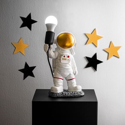 Otroška svetilka ASTRONAUT 1xE27/40W/230V bakrena/bela