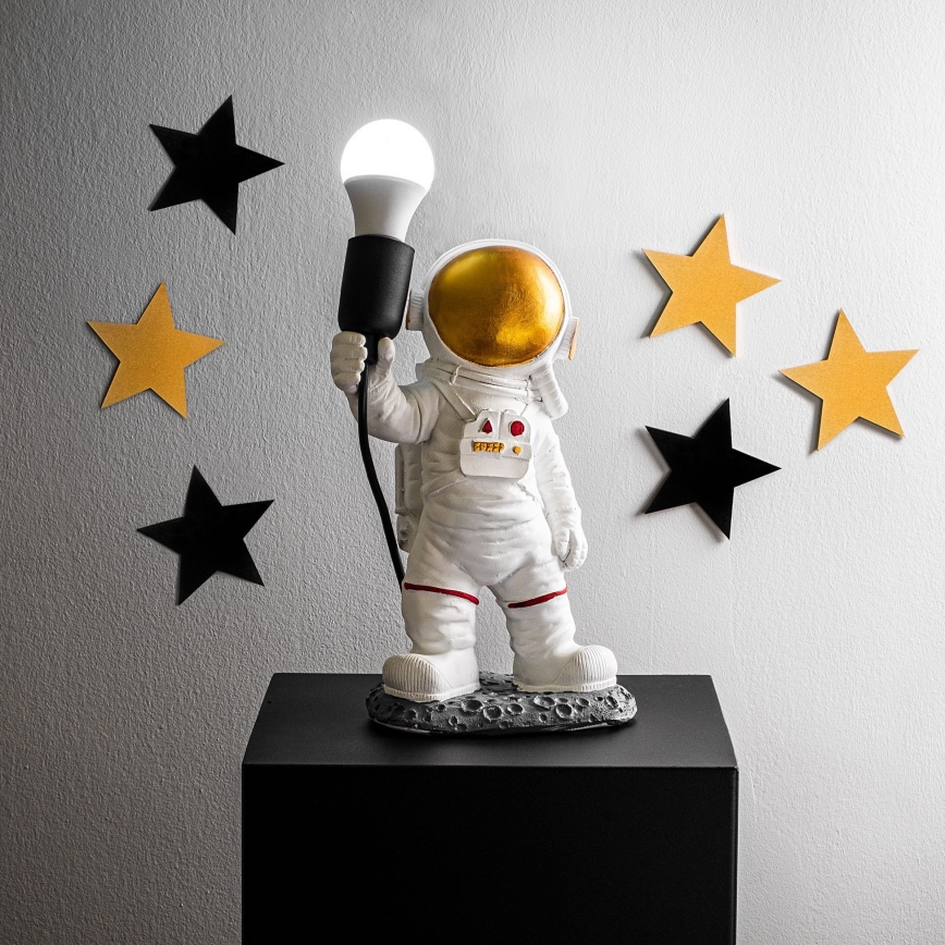 Otroška svetilka ASTRONAUT 1xE27/40W/230V bakrena/bela