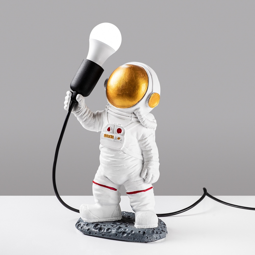 Otroška svetilka ASTRONAUT 1xE27/40W/230V bakrena/bela