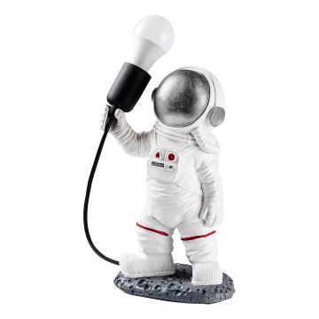 Otroška svetilka ASTRONAUT 1xE27/40W/230V srebrna/bela