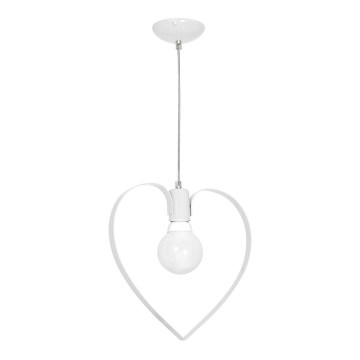 Otroška svetilka LOVE 1xE27/60W/230V bela