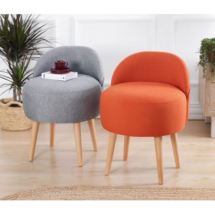 Otroški fotelj NIKI, premer 46 cm, v oranžni barvi