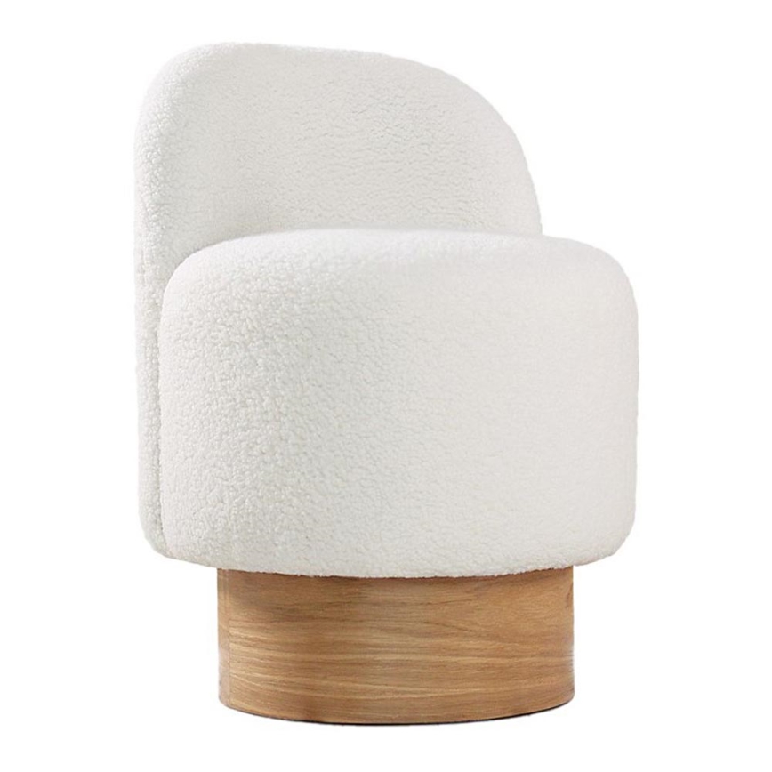 Otroški fotelj RIKI 40x47 cm bel