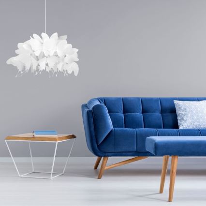 Otroški lestenec FARFALLA 1xE27/60W/230V bela