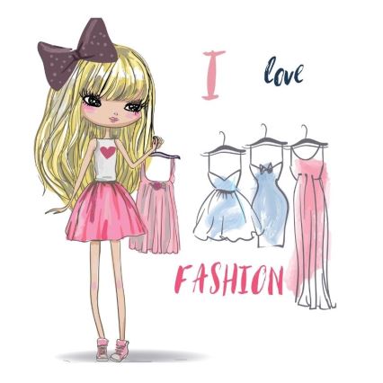 Otroški lestenec GIRLS VIBES 1xE27/60W/230V premer 40 cm Obožujem modo