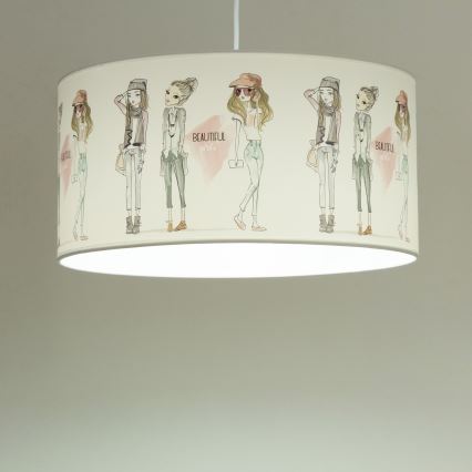 Otroški lestenec GIRLS VIBES 1xE27/60W/230V, premer 40 cm, za dekleta