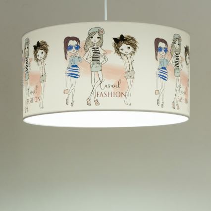 Otroški lestenec GIRLS VIBES 1xE27/60W/230V, premer 40 cm, za deklice