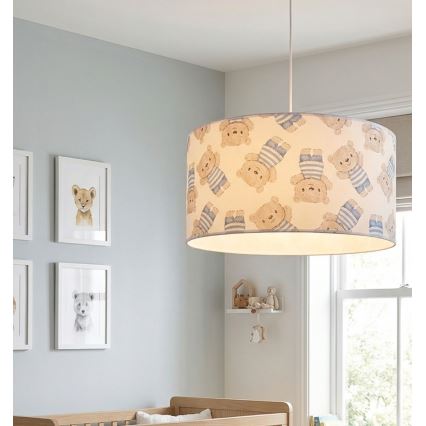 Otroški lestenec KIDS ROOM 1xE27/60W/230V, premer 40 cm, medvedek