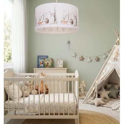 Otroški lestenec KIDS ROOM 1xE27/60W/230V, premer 40 cm, živalski motiv