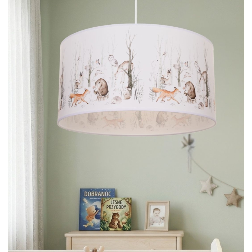 Otroški lestenec KIDS ROOM 1xE27/60W/230V, premer 40 cm, živalski motiv