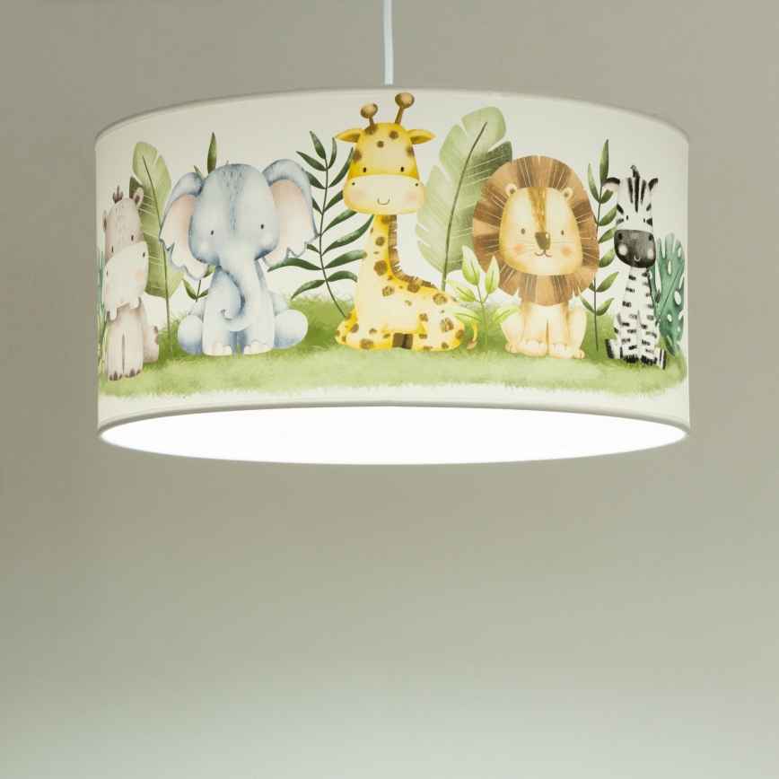 Otroški lestenec KIDS ROOM 1xE27/60W/230V Ø 40 cm džungla