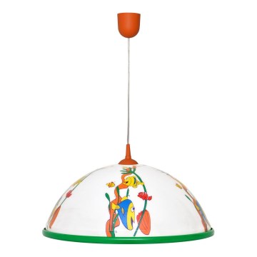 Otroški lestenec na vrvici FISH 1x27/15W/230V