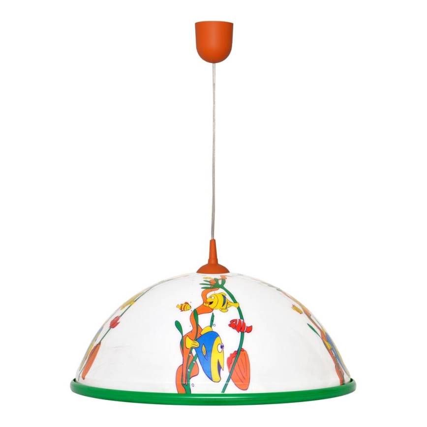 Otroški lestenec na vrvici FISH 1x27/15W/230V