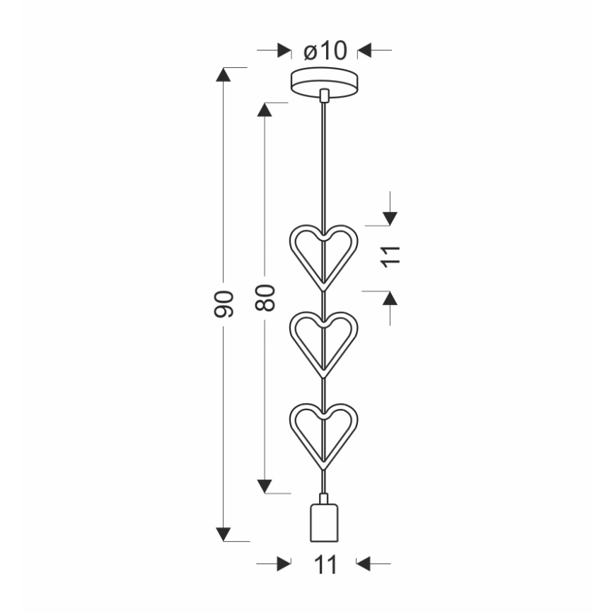 Otroški lestenec na vrvici HETS 1xE27/20W/230V modra/bela