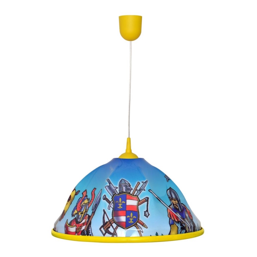 Otroški lestenec na vrvici KNIGHT 1xE27/15W/230V