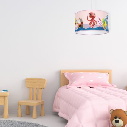 Otroški lestenec na vrvici OCTOPUS 1xE27/60W/230V