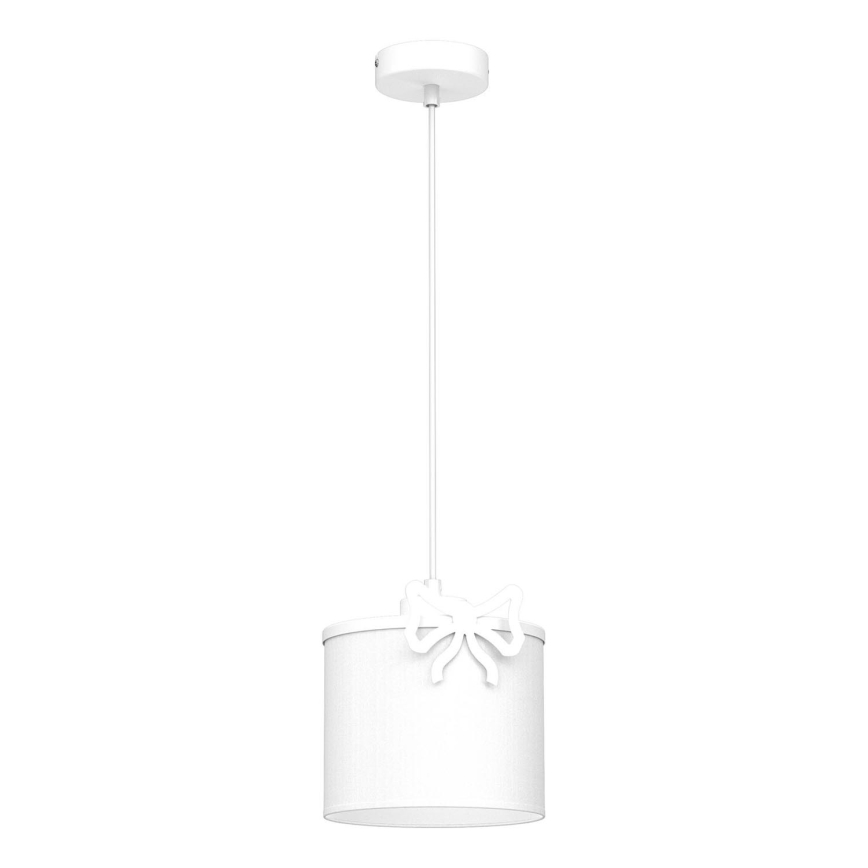 Otroški lestenec na vrvici SWEET 1xE27/15W/230V bela/bow