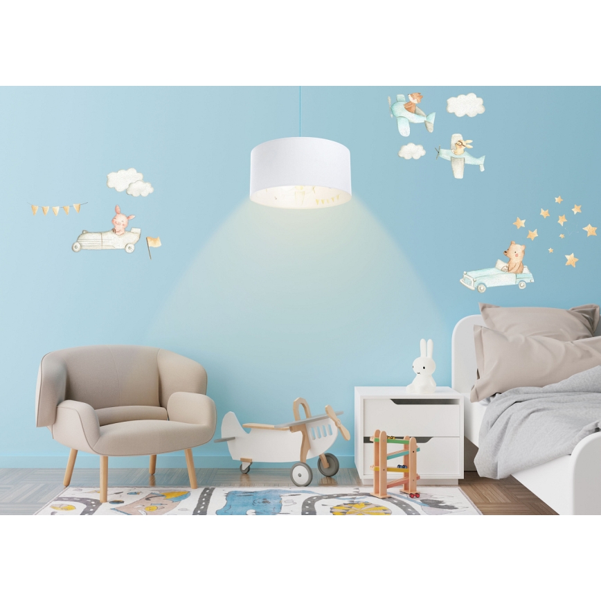 Otroški lestenec na vrvici SWEET DREAMS 1xE27/60W/230V pr. 30 cm