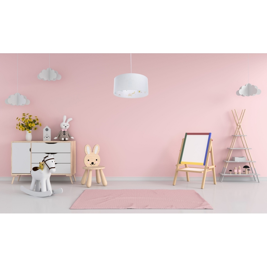Otroški lestenec na vrvici SWEET DREAMS 1xE27/60W/230V pr. 30 cm