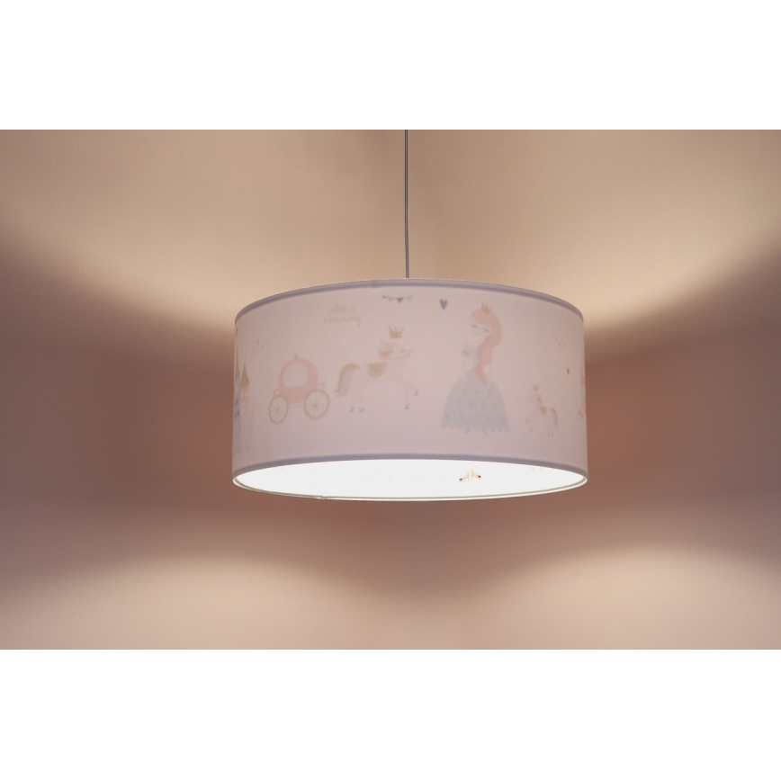 Otroški lestenec na vrvici SWEET DREAMS 1xE27/60W/230V pr. 30 cm