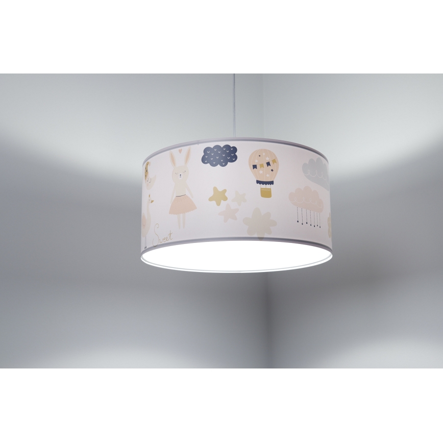 Otroški lestenec na vrvici SWEET DREAMS 1xE27/60W/230V pr. 30 cm