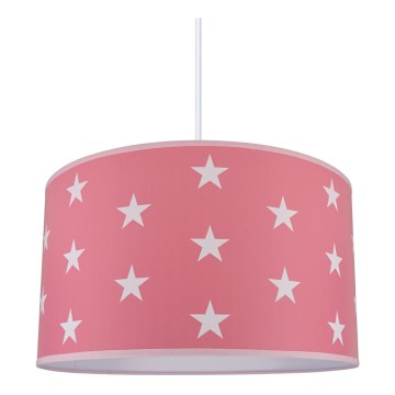 Otroški lestenec STARS PINK 1xE27/60W/230V