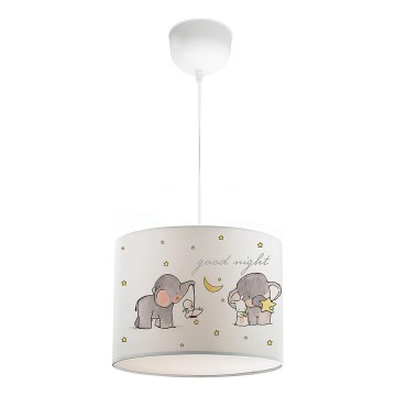 Otroški luster CANDY 1xE27/40W/230V bel/bež