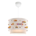 Otroški luster CANDY 1xE27/40W/230V bela/oranžna