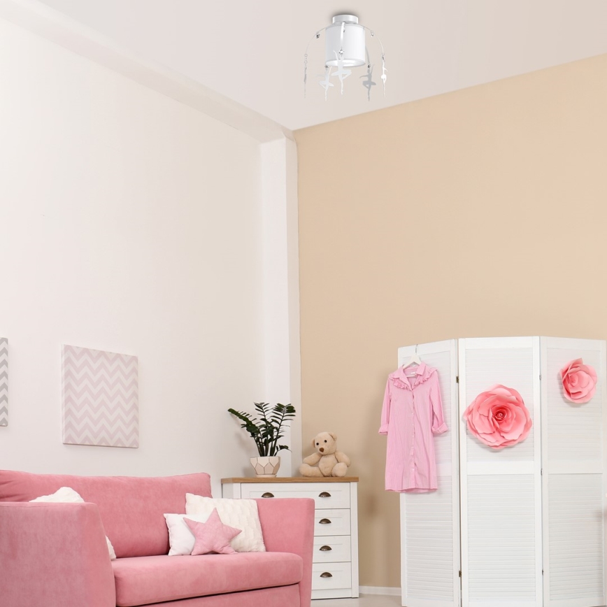 Otroški nadgradni lestenec BALLET 1xE27/60W/230V